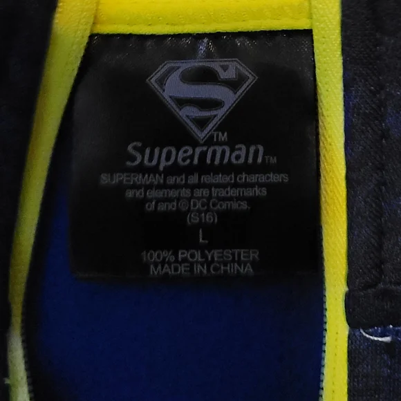 Superman mens 1/4 zip pullover - Picture 3 of 4